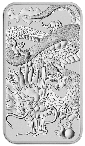[2012814] Dragon 1oz Silver Coin 2022 rectangular (margin scheme)