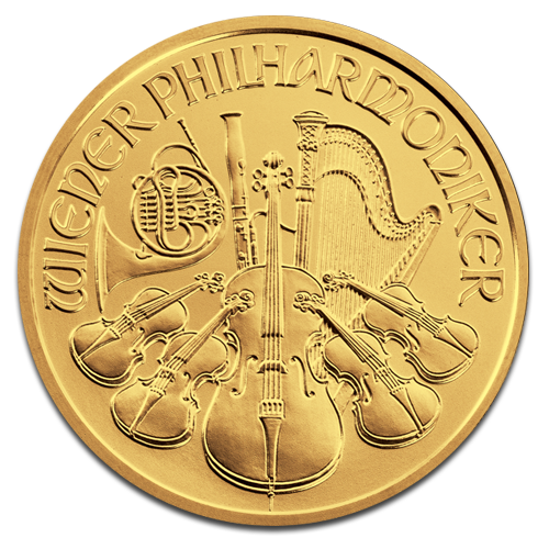 [10224] Vienna Philharmonic 1/10oz Gold Coin 2012