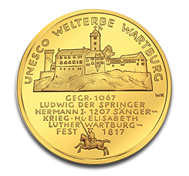 [10830] 100 Euro Wartburg 1/2oz Gold Coin 2011 | Germany