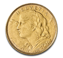 10 Swiss Francs Half Vreneli Gold Coin | 1911-1922