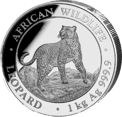 [23128] Somalia Leopard 1kg Silver Coin 2022