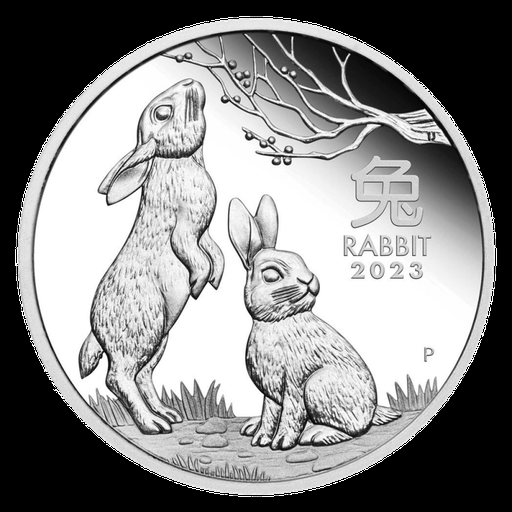 [2012127] Lunar III Rabbit 1 oz Silver Coin 2023 margin scheme