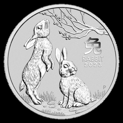 [2012128] Lunar III Rabbit 2 oz Silver Coin 2023 margin scheme