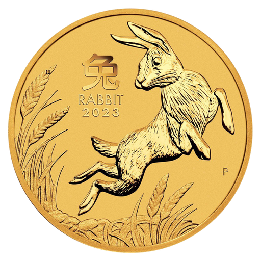 [101270] Lunar III Rabbit 1/2 oz Gold Coin 2023