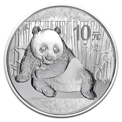 [20693] China Panda 1oz Silver Coin 2013 margin scheme