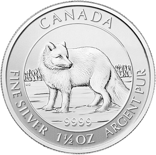 [20480] Polar Fox 1,5oz Silver Coin 2014 margin scheme
