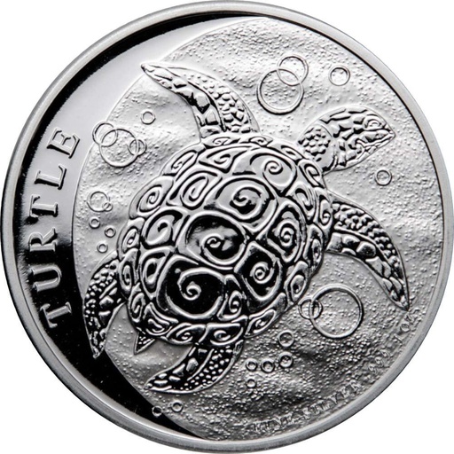 [22004] Niue Turtle 1 Unze Silver Coin 2022 margin scheme 