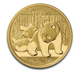 [10603] China Panda, 1/4oz Gold, mixed years