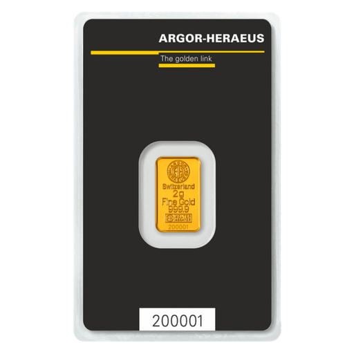 [30062] 2g Gold Bar Argor-Heraeus