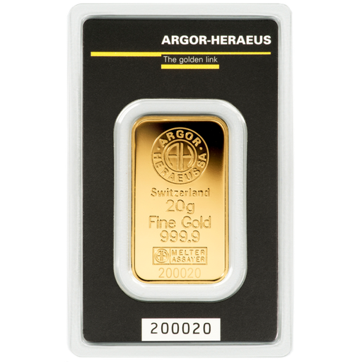 [30067] 20g Gold Bar Argor-Heraeus