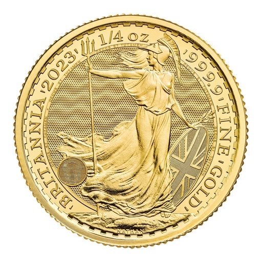 [109213] Britannia King Charles III 1/4oz Gold Coin 2023