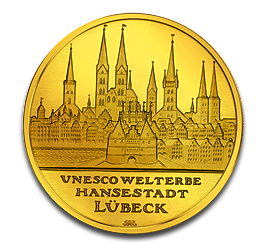 [10817] 100 Euro Luebeck 1/2oz Gold Coin 2007 | Germany