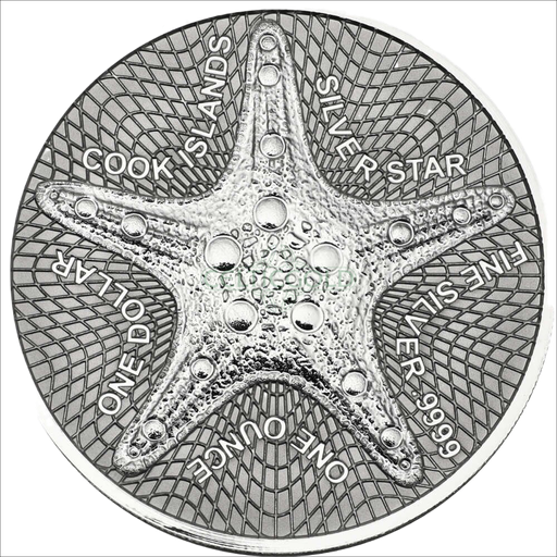 [21991] Cook Islands Silver Star 1oz Silver Coin 2021 margin scheme