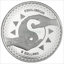 Tokelau Equilibrium 1oz Silver Coin 2020 margin scheme 