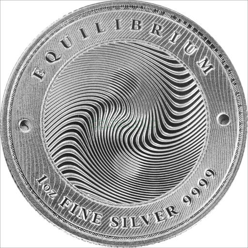 [24115] Tokelau Equilibrium 1oz Silver Coin 2021 margin scheme 