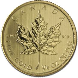[10422] Maple Leaf 1/4oz Gold Coin 2013