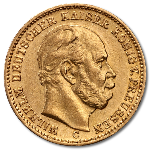 [10803] 20 Mark Emperor Wilhelm I. Gold Coin | 1871-1888 | Prussia
