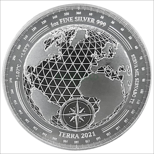 [21125] Tokelau Terra 1oz Silver Coin 2021 margin scheme 