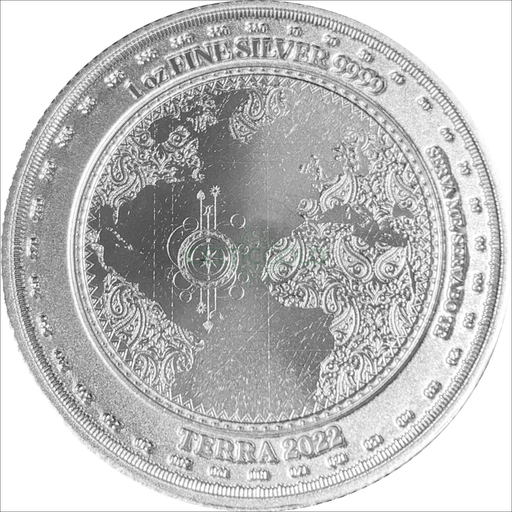 [21126] Tokelau Terra 1oz Silver Coin 2022 margin scheme 