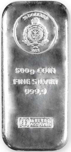 [22620] 500 Grams Silver Coinbar Niue margin scheme