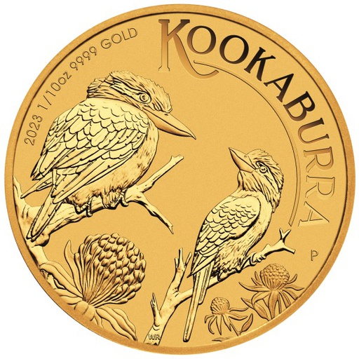 [101280] Kookaburra 1/10oz Gold Coin 2023