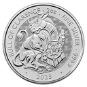 Tudor Beasts The Bull of Clarence 2oz Silver Coin 2023