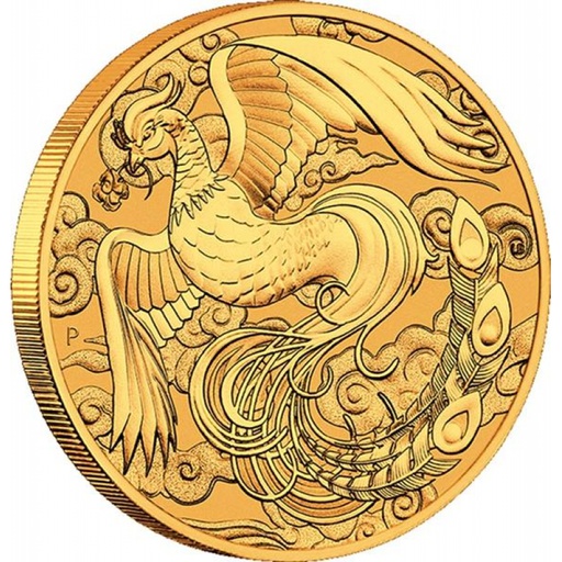 [101224] Australian &quot;Chinese Myths &amp; Legends&quot; Phoenix 1oz Gold Coin 2023