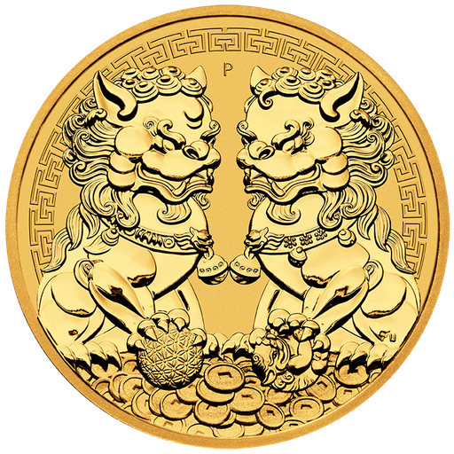 [101226] Australian &quot;Chinese Myths &amp; Legends&quot; Double Pixiu 1oz Gold Coin 2021