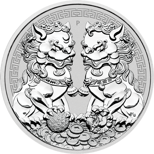 [208217] Australian &quot;Chinese Myths &amp; Legends&quot; Double Pixiu 1oz Silver Coin 2020 margin scheme