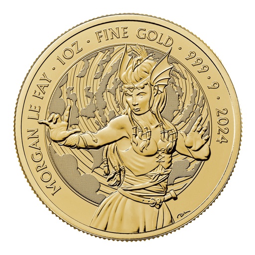 [109320] Myths and Legends &quot;Morgan le Fay&quot; 1oz Gold Coin 2024