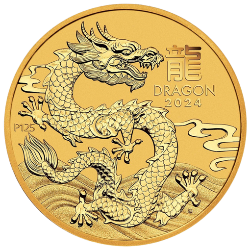 [101279] Lunar III Dragon 1 oz Gold Coin 2024