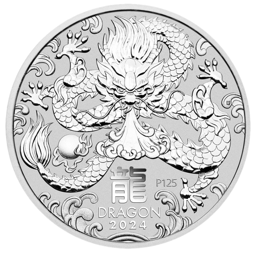 [20647] Lunar III Dragon 2 oz Silver Coin 2024 margin scheme