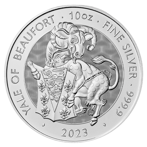 [209329] Tudor Beasts Yale of Beaufort 10oz Silver Coin 2023 margin scheme