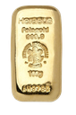 100 g Gold Bar Heraeus with Certificate casted