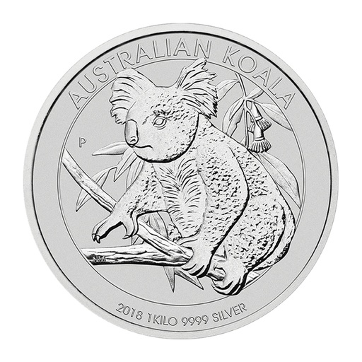 [201265-1] Koala 1kg Silver Coin 2018 margin scheme