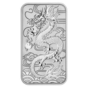 Dragon rectangular 1oz Silver Coin 2018 margin scheme