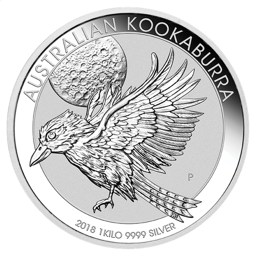 [20101-1] Kookaburra 1kg Silver Coin 2018 margin scheme