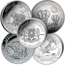 Somalia Elephant 1kg Silver Coin Random Years margin scheme