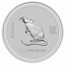 Lunar I Mouse 1oz Silver Coin 2008 margin scheme