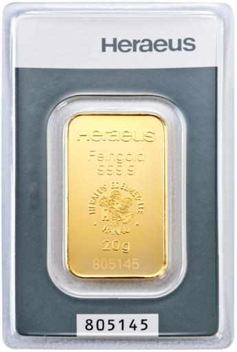 [30026] 20g Gold Bar Heraeus Kinebar®