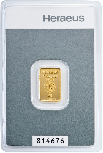 2g Gold Bar Heraeus Kinebar® | CelticGold.eu