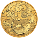 Australian "Chinese Myths & Legends" Dragon and Koi 1oz Gold Coin 2024