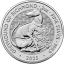 Tudor Beasts Greyhound 2oz Silver Coin 2025