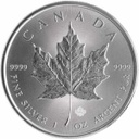 Maple Leaf 1oz Silver Coin different years