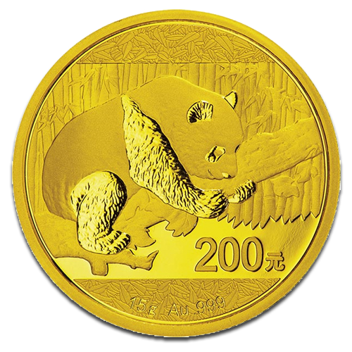 [10636] China Panda 15g Gold Coin 2016
