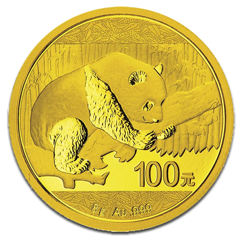 [10635] China Panda 8g Gold Coin 2016