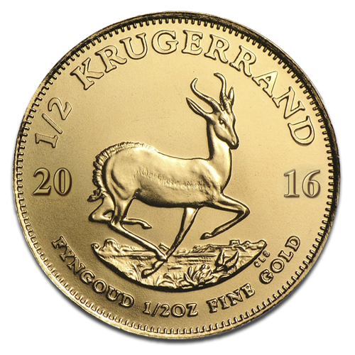 [116212] Krugerrand 1/2oz Gold Coin 2016