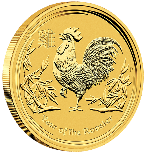[101180] Lunar II Rooster 1/4oz Gold Coin 2017