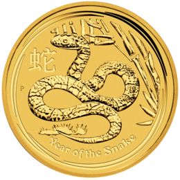 [10169] Lunar Snake 1/10oz Gold Coin 2013