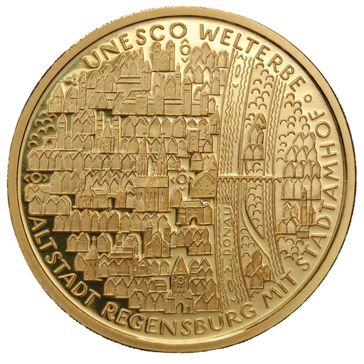 [108309] 100 Euro Regensburg Oldtown 1/2oz Gold Coin 2016 | Germany